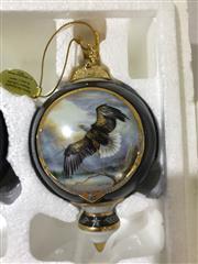 Bradford Editions Premier Issue of America the Beautiful Golden Eagle Ornaments